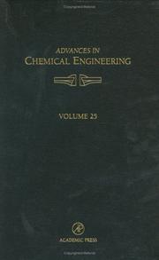Cover of: Advances in Chemical Engineering, Volume 25 (Advances in Chemical Engineering)