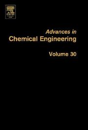 Cover of: Advances in Chemical Engineering, Volume 30: Multiscale Analysis (Advances in Chemical Engineering)