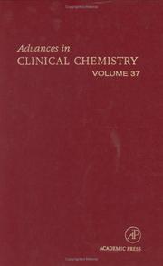 Cover of: Advances in Clinical Chemistry by Herbert E. Spiegel