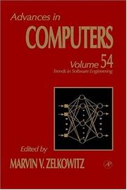 Cover of: Advances in Computers, Volume 54 (Advances in Computers) by Marvin V. Zelkowitz