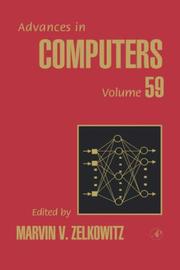 Cover of: Advances in Computers, Volume 59 (Advances in Computers) by Marvin V. Zelkowitz