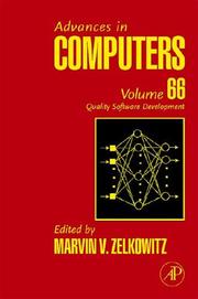 Cover of: Advances in Computers, Volume 66 by Marvin V. Zelkowitz, Marshall C. Yovits, Marvin V. Zelkowitz