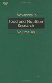 Cover of: Advances in Food and Nutrition Research, Volume 49 (Advances in Food and Nutrition Research) by Steve Taylor, Steve Taylor