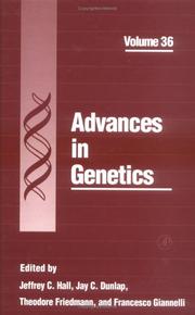 Cover of: Advances in Genetics