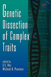 Cover of: Genetic Dissection of Complex Traits (Advances in Genetics, Volume 42) (Advances in Genetics) by D. C. Rao