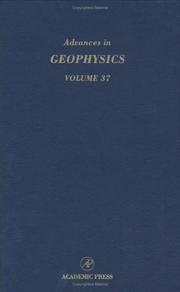 Cover of: Advances in Geophysics, Volume 37 (Advances in Geophysics)