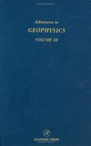 Cover of: Advances in Geophysics, Volume 38 (Advances in Geophysics)
