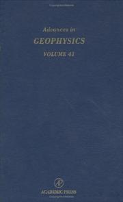 Cover of: Advances in Geophysics, Volume 41 (Advances in Geophysics)