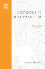 Cover of: Advances in Heat Transfer, Volume 34 (Advances in Heat Transfer)