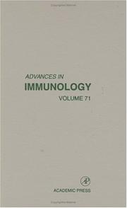 Cover of: Advances in Immunology, Volume 71 (Advances in Immunology) by Frank J. Dixon
