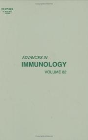 Cover of: Advances in Immunology, Volume 82 (Advances in Immunology)