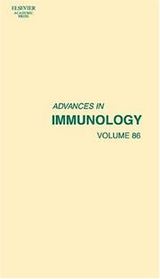Cover of: Advances in Immunology, Volume 86 (Advances in Immunology)