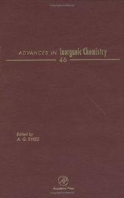Cover of: Advances in Inorganic Chemistry, Volume 46 (Advances in Inorganic Chemistry) by AG Sykes