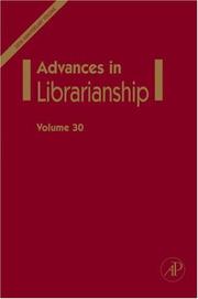 Cover of: Advances in Librarianship, Volume 30 (Advances in Librarianship) (Advances in Librarianship) | 