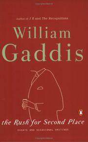 Cover of: The rush for second place by William Gaddis