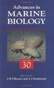 Cover of: Advances in Marine Biology, Volume 30 (Advances in Marine Biology) by 