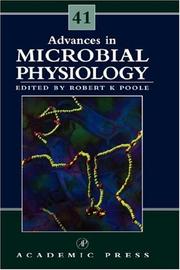 Cover of: Advances in Microbial Physiology, Volume 41 (Advances in Microbial Physiology) by Robert K. Poole