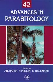 Cover of: Advances in Parasitology, Volume 42 (Advances in Parasitology)