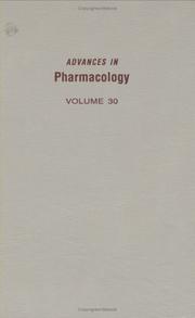 Cover of: Advances in Pharmacology, Volume 30 (Advances in Pharmacology) by 