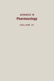 Cover of: Anesthesia and Cardiovascular Disease, Volume 31 (Advances in Pharmacology)