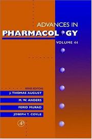 Cover of: Advances in Pharmacology