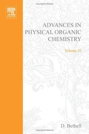Cover of: Advances in Physical Organic Chemistry, Volume 32, First Edition (Advances in Physical Organic Chemistry) by Donald Bethell