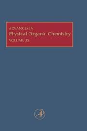 Cover of: Advances in Physical Organic Chemistry, Volume 35 (Advances in Physical Organic Chemistry) | Thomas Tidwell