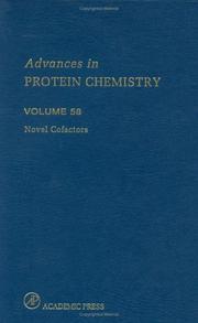 Cover of: Advances in Protein Chemistry, Volume 58: Novel Cofactors (Advances in Protein Chemistry)