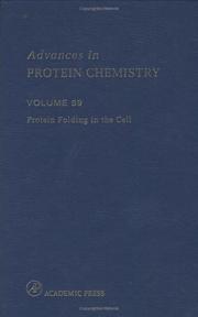 Cover of: Advances in Protein Chemistry, Volume 59 by Arthur Horwich