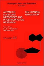 Cover of: Ion Channel Regulation (Advances in Second Messenger and Phosphoprotein Research) | 