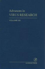 Cover of: Advances in Virus Research, Volume 53 (Advances in Virus Research) by 