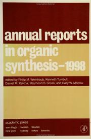 Cover of: Annual Reports in Organic Synthesis 1998 (Annual Reports in Organic Synthesis)