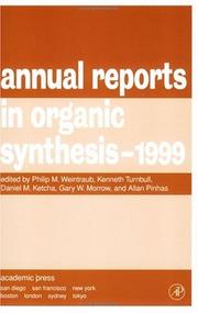 Cover of: Annual Reports in Organic Synthesis 1999 (Annual Reports in Organic Synthesis)