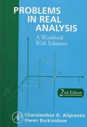 Cover of: Problems in real analysis | Charalambos D. Aliprantis