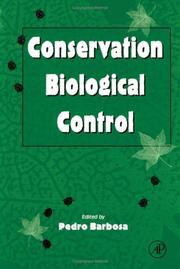 Cover of: Conservation biological control