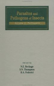 Parasites and pathogens of insects by N. E. Beckage