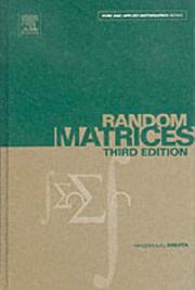 Cover of: Random Matrices, Volume 142, Third Edition (Pure and Applied Mathematics)