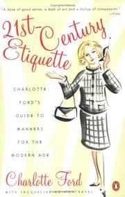 Cover of: 21st-Century Etiquette: Charlotte Ford's Guide to Manners for the Modern Age