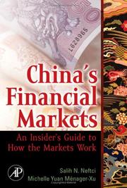 Cover of: China's Financial Markets: An Insider's Guide to How the Markets Work