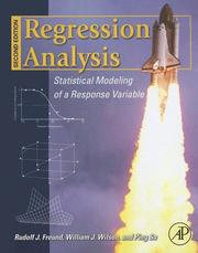 Cover of: Regression analysis: statistical modeling of a response variable.