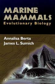 Cover of: Marine Mammals: Evolutionary Biology