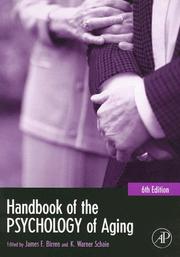 Cover of: Handbook of the Psychology of Aging, Sixth Edition (Handbooks of Aging)