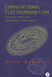 Computational electromagnetism by Alain Bossavit