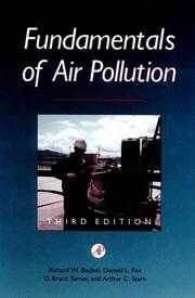 Cover of: Fundamentals of Air Pollution, Third Edition by Richard W. Boubel, Donald L. Fox, Bruce Turner, Arthur C. Stern