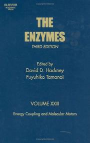 Cover of: Energy Coupling and Molecular Motors, Volume 23, Third Edition (The Enzymes)