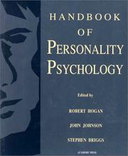 Cover of: Handbook of personality psychology