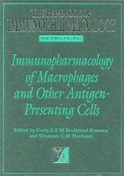 Cover of: Immunopharmacology of Macrophages and Other Antigen-Presenting Cells (Handbook of Immunopharmacology) (Handbook of Immunopharmacology) by 