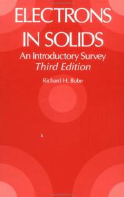 Cover of Electrons in solids