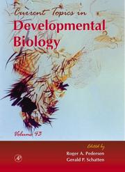 Cover of: Current Topics in Developmental Biology, Volume 43 (Current Topics in Developmental Biology) by 
