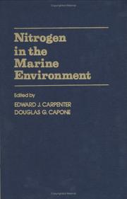 Cover of: Nitrogen in the marine environment